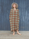 NORAH MOSAIC SILK SHIRTDRESS