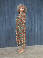 NORAH MOSAIC SILK SHIRTDRESS