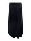 A NAIMA SILK FEEL SKIRT IN BLACK