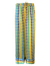 DIANA HOUNDSTOOTH SILK PANT YELLOW