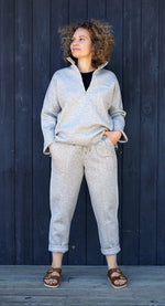 LOUNGE SUIT PANT GREY ICE