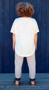 LINEN TEE ECRU