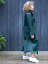 A NAIMA SILK FEEL SKIRT IN TEAL